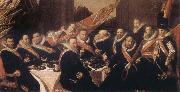 Frans Hals Banquet of the Office of the St George Civic Guard in Haarlem oil painting artist